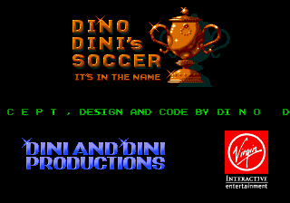 Заставка игры Dino Dini's Soccer